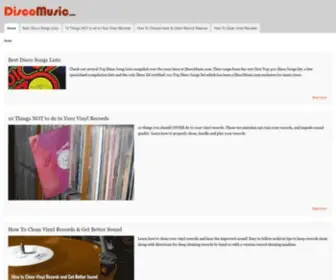 Discomusic.com(Disco music of the 1970s) Screenshot