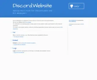 Discord.website(Various micro) Screenshot