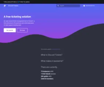Discordtickets.app(Discordtickets) Screenshot