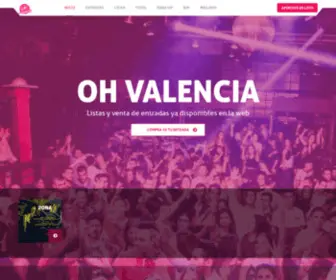 Discotecaohvalencia.es(Discoteca Oh Valencia) Screenshot