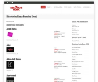 Discotecheroma.com(Discoteche Roma) Screenshot