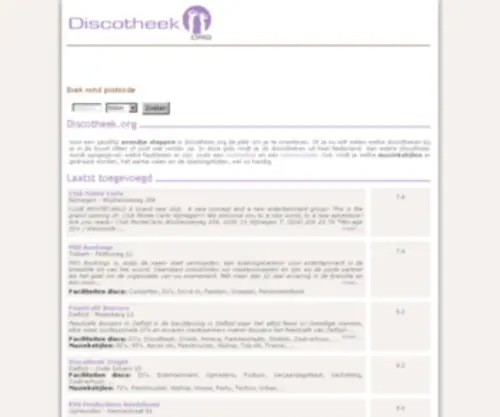 Discotheek.org(Discotheek Reviews) Screenshot