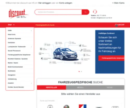 Discount-Car-Hifi.ch(Discount car hifi) Screenshot