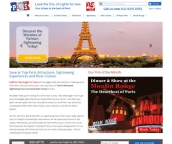 Discount-Paris.com(Discount Tickets for Paris Attractions) Screenshot