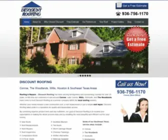 Discount-Roofing.com(Conroe Roofing and Repairs) Screenshot