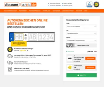 Discount-Schild.de(Autokennzeichen online bestellen) Screenshot