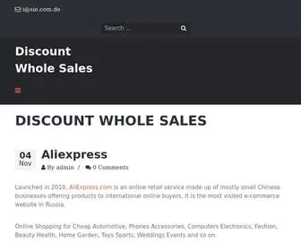 Discount-Whole-Sale.com(Discount Whole Sales) Screenshot
