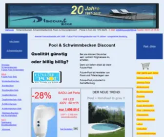 Discount2000.de(Schwimmbecken selber bauen) Screenshot