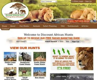 Discountafricanhunts.com(Discount African Hunts) Screenshot