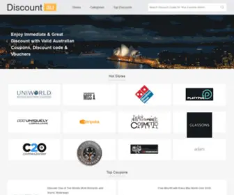 Discountau.com(Discount code) Screenshot