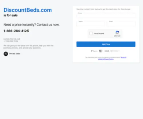 Discountbeds.com(The Leading Discount Beds Site on the Net) Screenshot