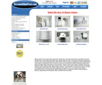 Discountblindparts.com(Window Blind Replacement Parts) Screenshot