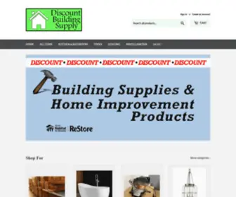 Discountbuildingsupply.org(Morris Habitat For Humanity ReStore) Screenshot