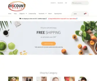 Discountchemist.com.au(Live Well For Less) Screenshot