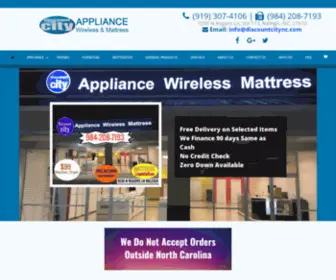 Discountcitync.com(Our Appliance Store) Screenshot