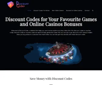 Discountcoder.com(Game Discount Codes & Deals) Screenshot