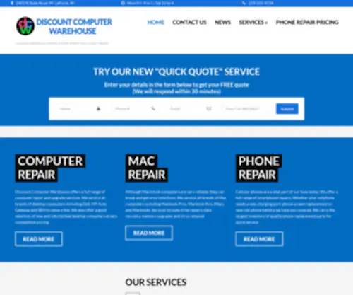 Discountcomputerwarehouse.com(Discountcomputerwarehouse) Screenshot