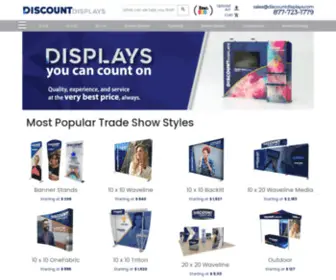 Discountdisplays.com(Most Popular Trade Show Styles) Screenshot