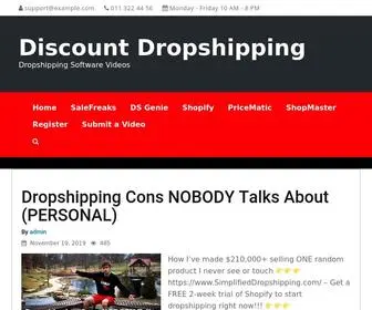 Discountdropshipping.com(Dropshipping Software Videos) Screenshot