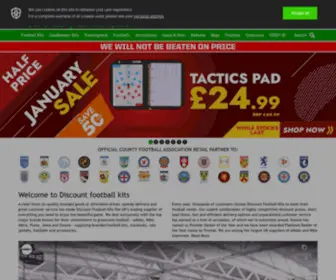 Discountfootballkits.com(Cheap Football Kits and Football Equipment) Screenshot