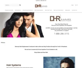 Discounthairsystems.com(Discount Hair Replacement Systems and Supplies) Screenshot