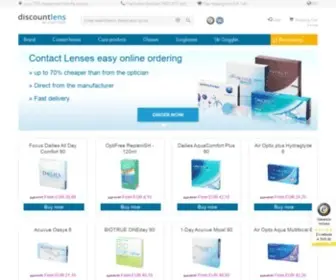 Discountlens.it(Kontaktlinsen, Kontaktlinsen-Pflegemittel, online) Screenshot