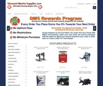 Discountmarinesupplies.com(Discount Marine Supplies offers quality boating supplies & marine supplies for boaters and sailboat owners) Screenshot