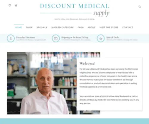 Discountmedicalrva.com(Discount Medical Supply) Screenshot