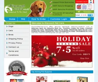 Discountpetcare.co.uk(UK’s leading Online Pet Supplies Shop) Screenshot