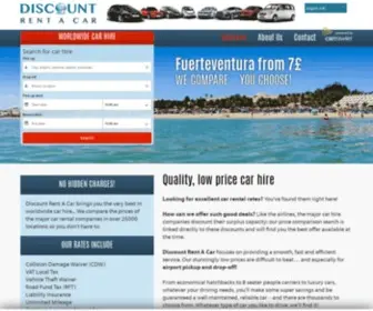 Discountrentacar.com(Rent a Car Low Cost Hire from Discount Rent A Car) Screenshot