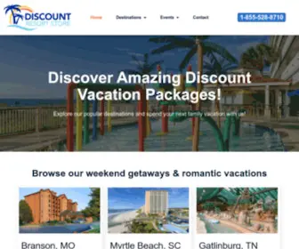 DiscountresortStore.com(Discount Vacation Packages) Screenshot