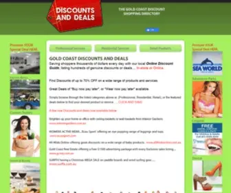 Discountsanddeals.com.au(Gold Coast Discounts and Deals) Screenshot