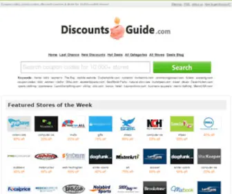 Discountsguide.com(Find Coupon Codes &amp; Discount Codes) Screenshot