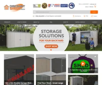 Discountsheds.com.au(Cheap Sheds & Garages On Sale Now) Screenshot