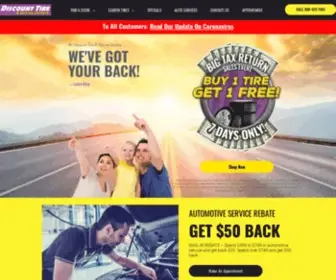 Discounttirecenters.com(Discount Tire & Service Centers) Screenshot