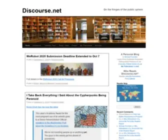 Discourse.net(On the fringes of the public sphere) Screenshot