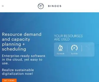 Discover-Binocs.com(Resource Planning & Scheduling Software) Screenshot