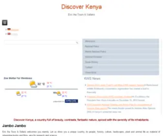 Discover-Kenya.org(Discover Kenya) Screenshot
