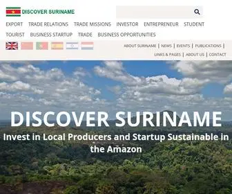 Discover-Suriname.com(Discover Suriname) Screenshot