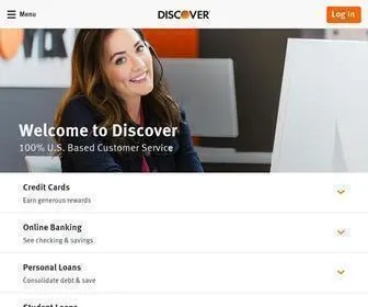 Discover.com(Credit Cards) Screenshot