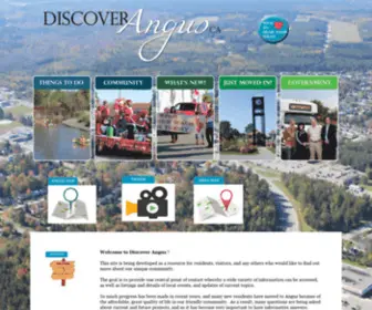 Discoverangus.ca(The Discover Angus Ontario site) Screenshot