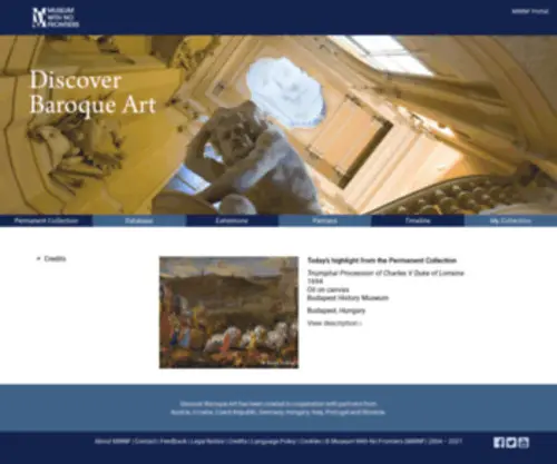 Discoverbaroqueart.org(Discover Baroque Art) Screenshot