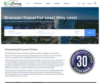 Discoverbranson.com(Branson's Lowest Priced Travel Provider) Screenshot