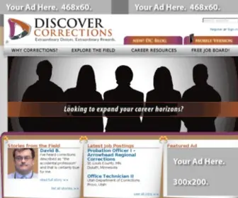 Discovercorrections.com(The Discover Corrections website) Screenshot