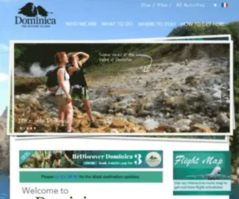 Discoverdominica.com(Discover the Caribbean Island of Dominica) Screenshot