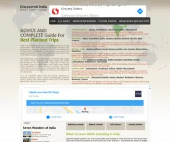 Discoveredindia.com(India At A Glance) Screenshot