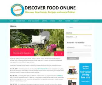 Discoverfoodonline.com(Discover Food Online) Screenshot