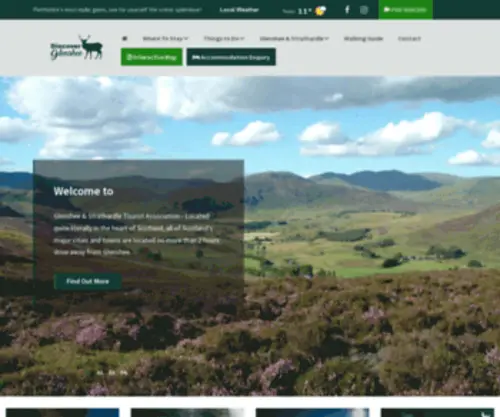 Discoverglenshee.co.uk(Discover Glenshee & Strathardle Tourist Association) Screenshot