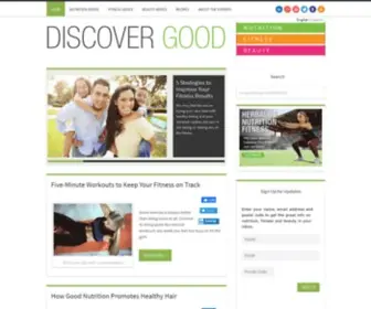 Discovergoodnutrition.com(Discover Good Nutrition) Screenshot