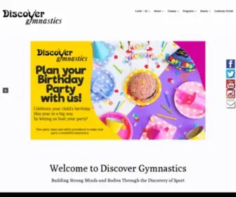 Discovergymnastics.com(Discover Gymnastics) Screenshot